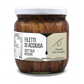 Filetti di Acciughe in olio d'oliva 425 gr - Frantoio Ulivi di Liguria